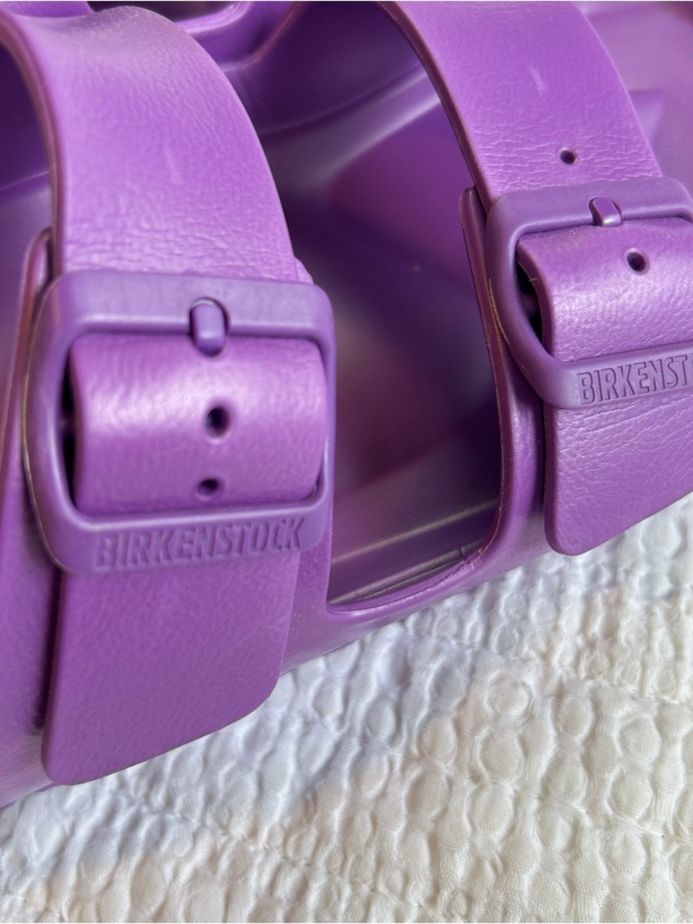 Birkenstock Purple EVA Two-Strap Slide Sandals Women’s Eu Size 40 - Picture 4 of 6